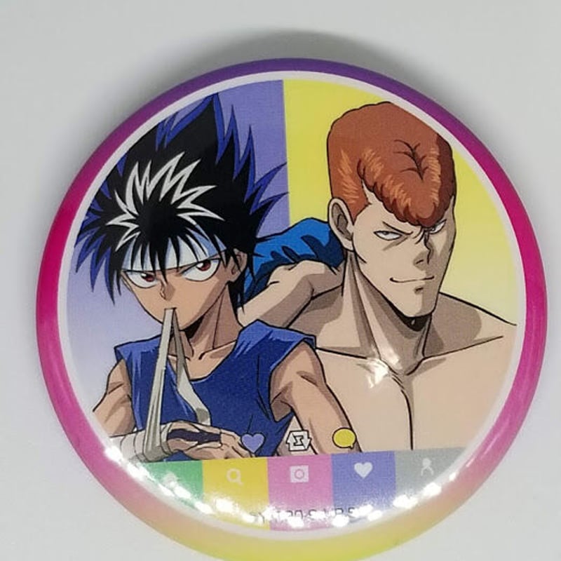 幽☆遊☆白書 飛影＆桑原和真トレーディングペア缶バッジ | K-BOOKS