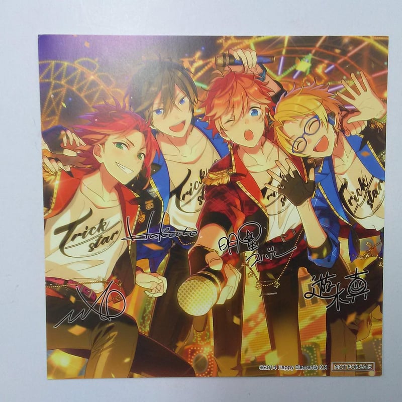 アンサンブルスターズ! サイン入りカード あんさんぶるスターズ！Trickstarあんスタ！メンバーサイン入り
