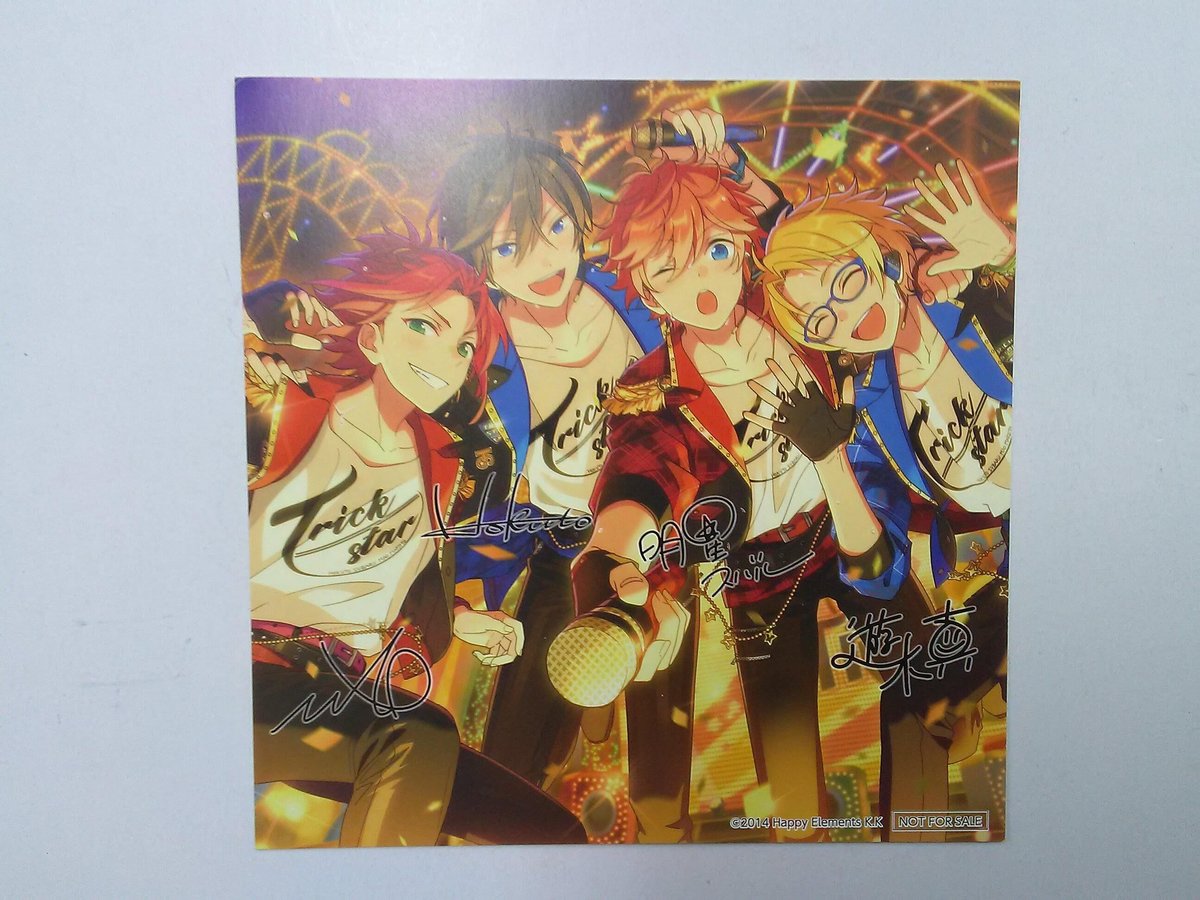 あんさんぶるスターズ！Trickstarあんスタ！メンバーサイン入り