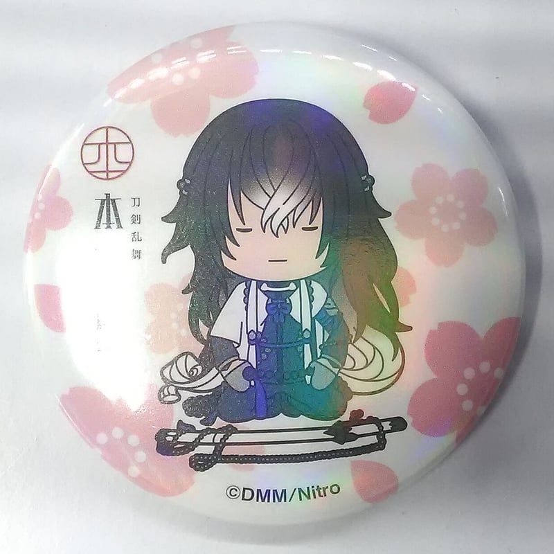 刀剣乱舞　数珠丸恒次　スクエア缶バッジ 刀剣乱舞 数珠丸恒次 戦闘 スクエア缶バッジ | K-BOOKS 池袋 2次元
