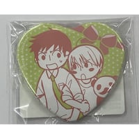 桜日梯子『抱かれたい男1位に脅されています。』原画展 缶バッジ 西條