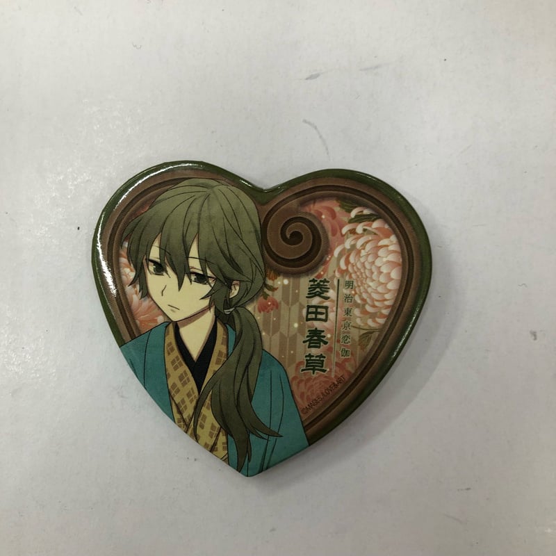 明治東亰恋伽 菱田春草 にゃん伽 成り猫 レア 缶バッジ 明治東