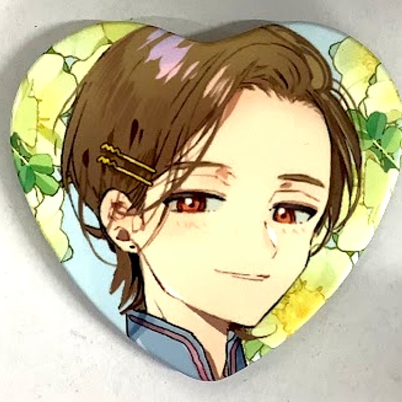 ハレルヤベイビー ハート缶バッジ　呉都 仔縞楽々 15個セット 仔縞楽々 『ハレルヤベイビー』Lafary ハート缶バッジ 呉都【BL