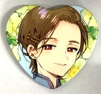 仔縞楽々 『ハレルヤベイビー』Lafary ハート缶バッジ 呉都【BLグッズ