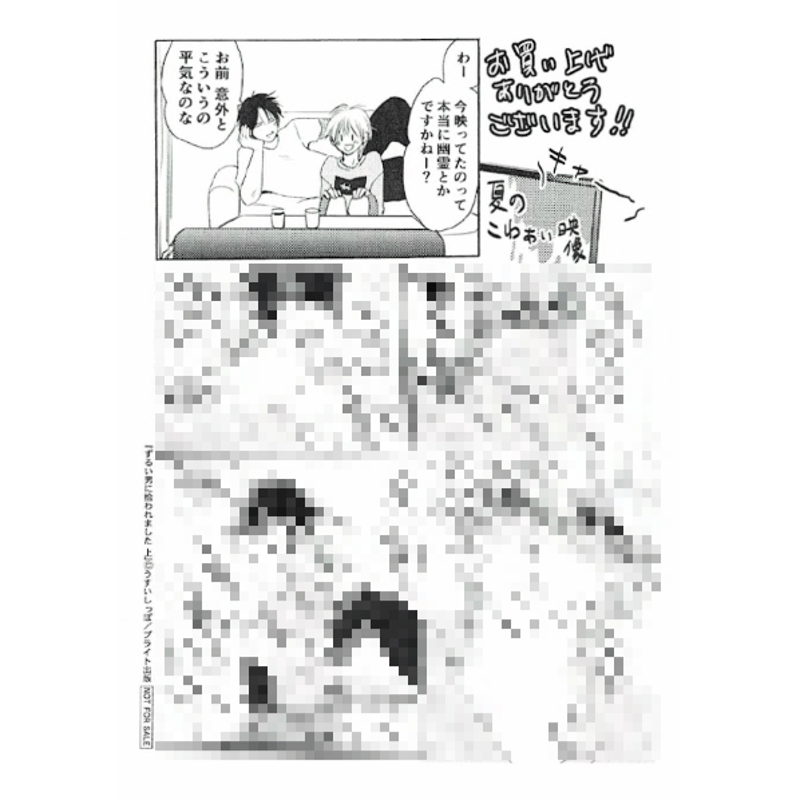ずるい男に拾われました 特典 小冊子 リーフレット ペーパー ずるい男に拾われました 特典 小冊子 リーフレット ペーパー