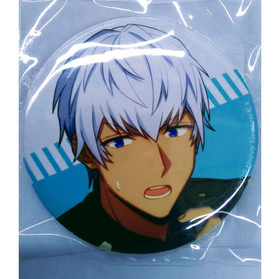 エリオスライジングヒーローズ エリオスR ビーズログ グレイ 缶バッジ