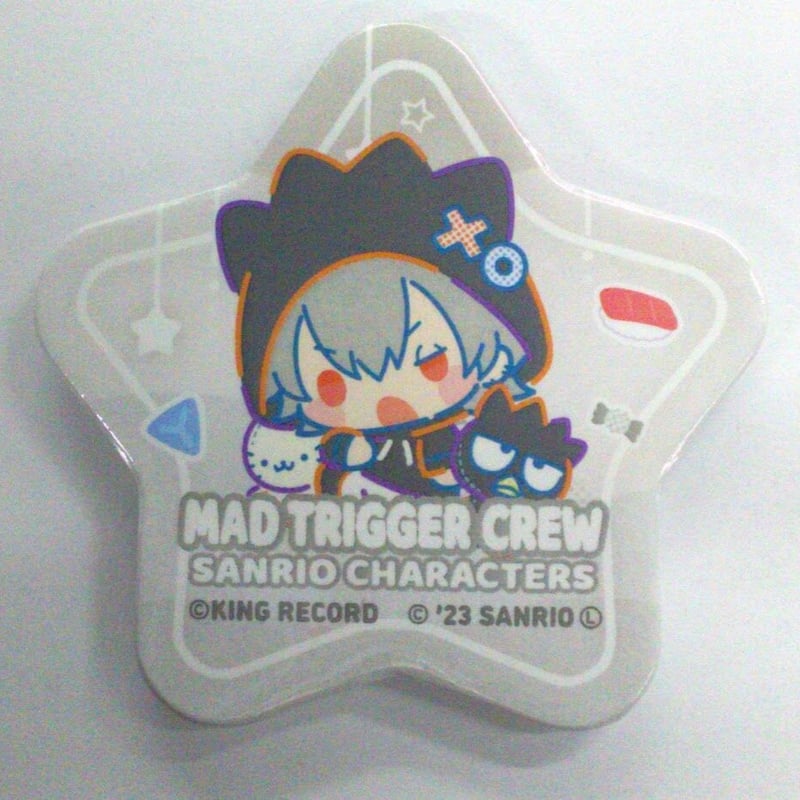 に*】様 ヒプノシスマイク サンリオ 缶バッジ 左馬刻 ヒプノシスマイク 碧棺左馬刻 SANRIO NAKAYOKU EDIT 2023 × きゃらド