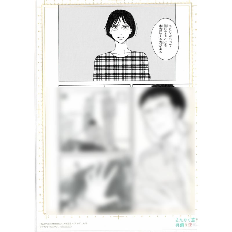 さんかく窓の外側は夜　原画 ヤマシタトモコ 生原稿　非売品 ヤマシタトモコ『さんかく窓の外側は夜』 ミニ複製原画 三角康介 非浦