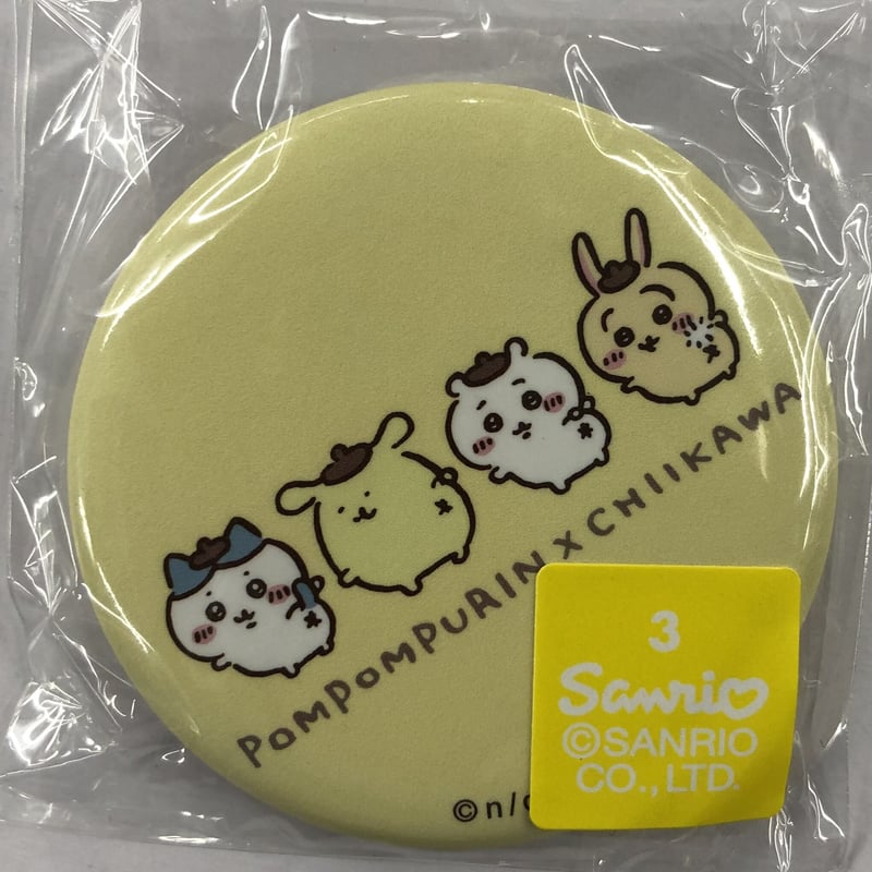 ちいかわ』ちいかわ×サンリオキャラクターズ 缶バッジ ポムポムプリン