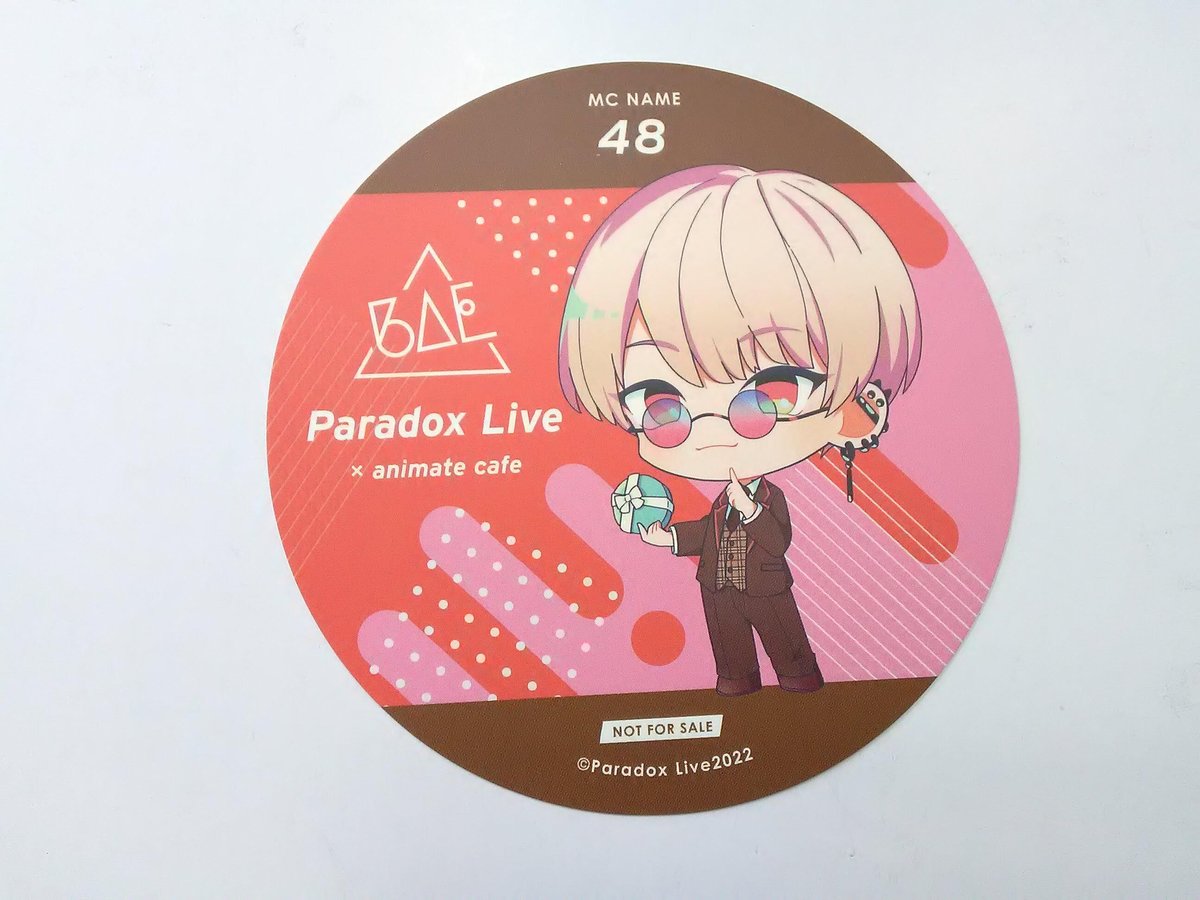 Paradox Live 燕夏準 メニュー注文特典 ランダムコースター | K-BOOKS