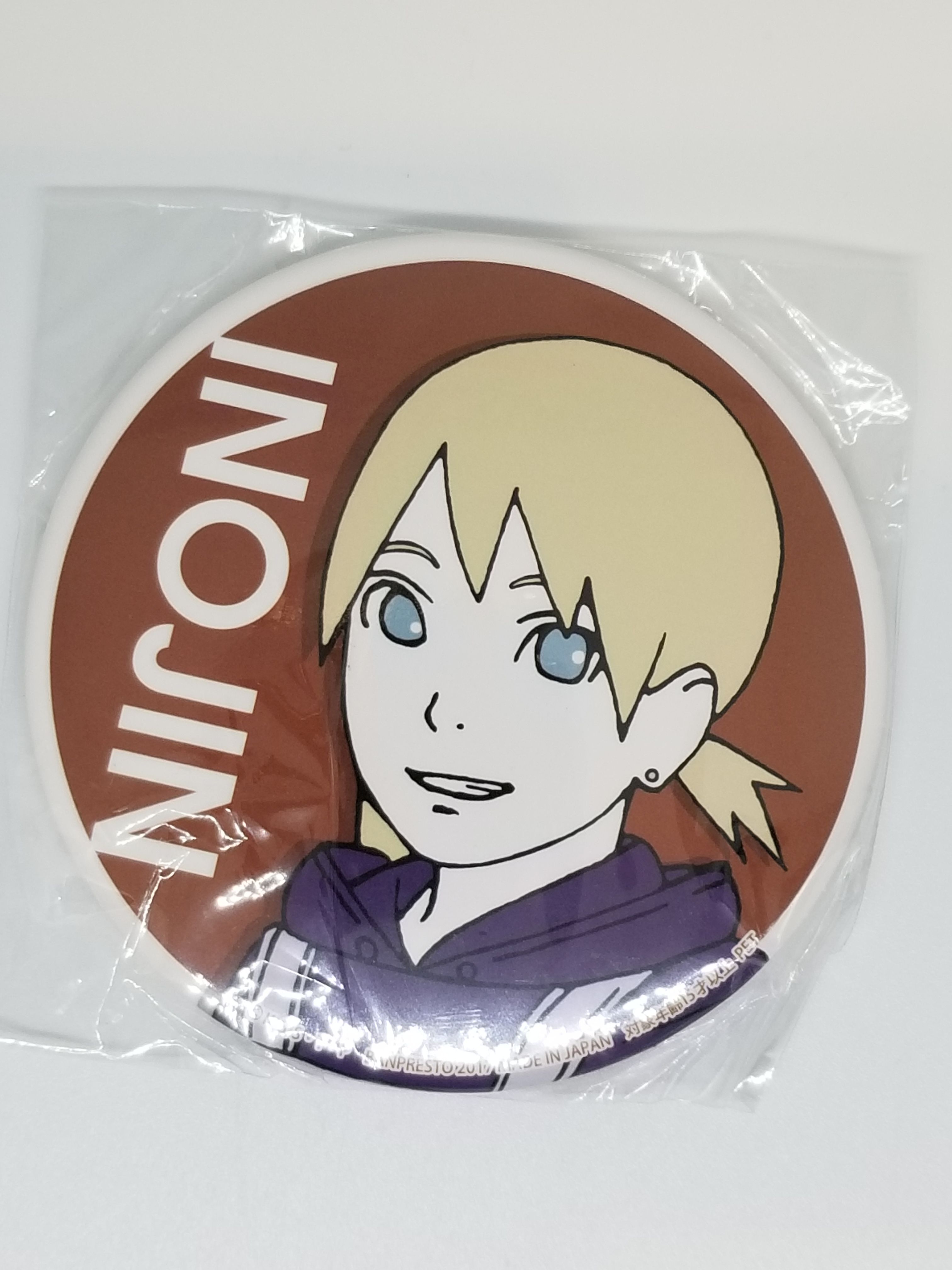 NARUTO BORUTO 山中いのじん 缶バッジ セガ プライズ original