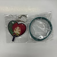 ピオフィオーレの晩鐘　楊　うちわ型アクリルキーホルダー＆ラバーバンドセット