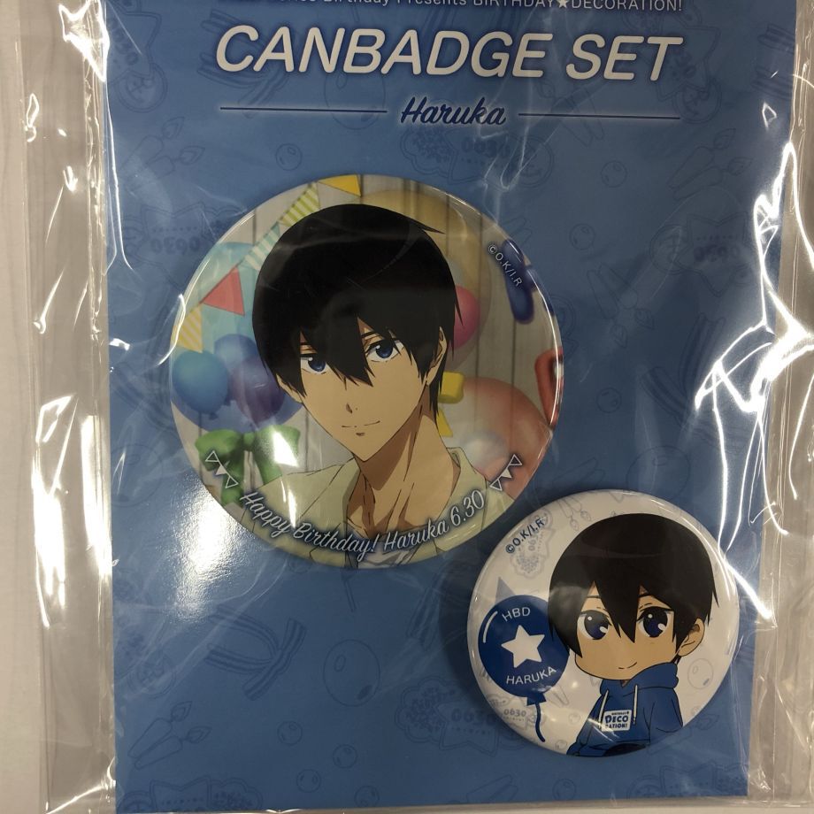 Free! バースデー 缶バッジセット 遙 Free!シリーズ BIRTHDAY☆DECORATION | 京アニショップ！