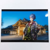 ブラックスター　お土産ブロマイド　藍③