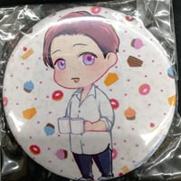 【状態悪し】みちのくアタミ『はじまりはナカから』　コミコミスタジオ　缶バッジ　【BLグッズ】