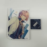 Obey Me! ルシファー 缶バッジ Obey Me! - 描き下ろしイラスト ルシファー バレンタイン怪盗ver