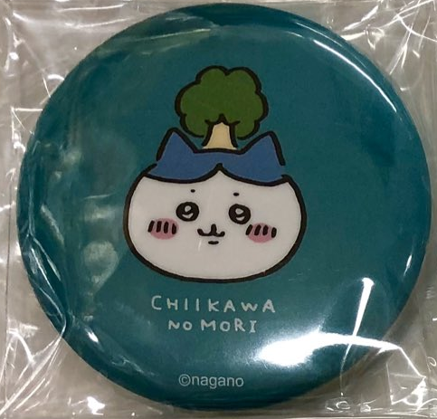 最初期 ちいかわ 織り布缶バッジ ハチワレ ムン顔 ちいかわ ブラインド織り布缶バッジ（個箱） | ちいかわ