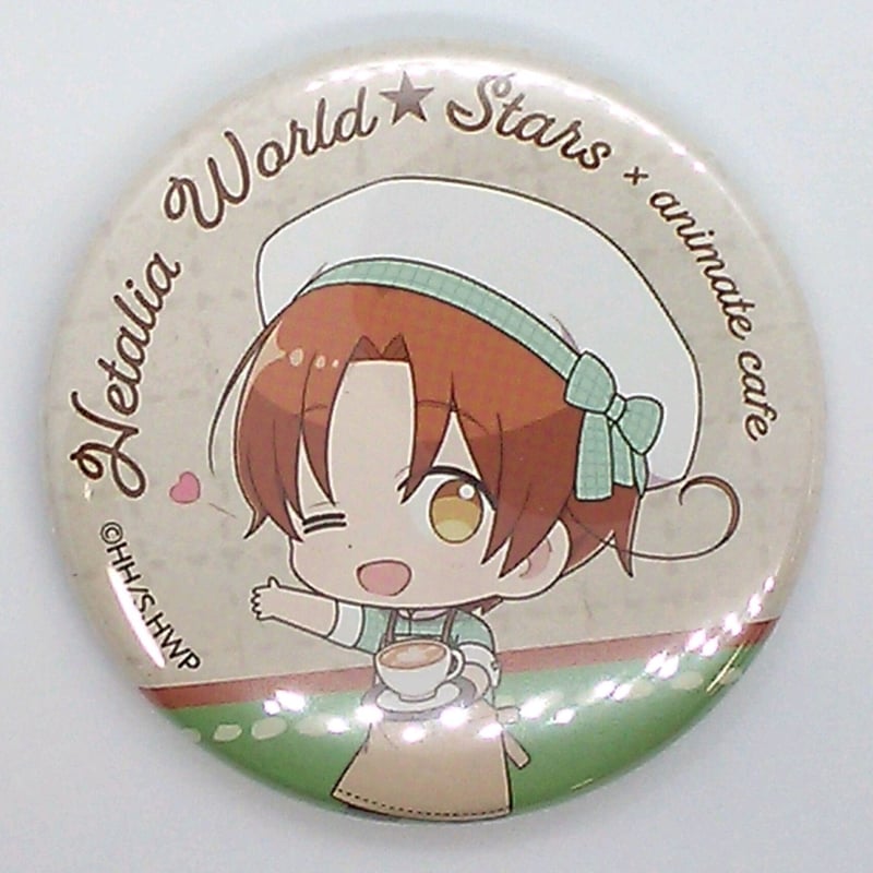 イタリア ヘタリア animatecafe 缶バッジ Amazon.co.jp: ヘタリア アニメイトカフェ 缶バッジ