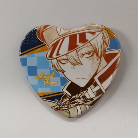 【まとめ買い】 桃源暗鬼 K-BOOKS | 真一 不破 ハート型缶バッジ トレーディング ピンズ・ピンバッジ・缶バッジ