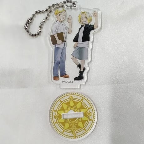 鋼の錬金術師 プリンセスカフェ つかまりんこ 連結アクリルチャーム エドワード 鋼の錬金術師 ハガレン つかまりんこ プリカフェ エドワード