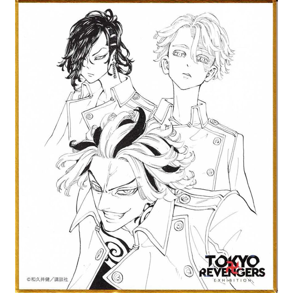 東京リベンジャーズ 九井 一 ＆ 乾青宗 ＆ 柴 大寿 ミニ色紙