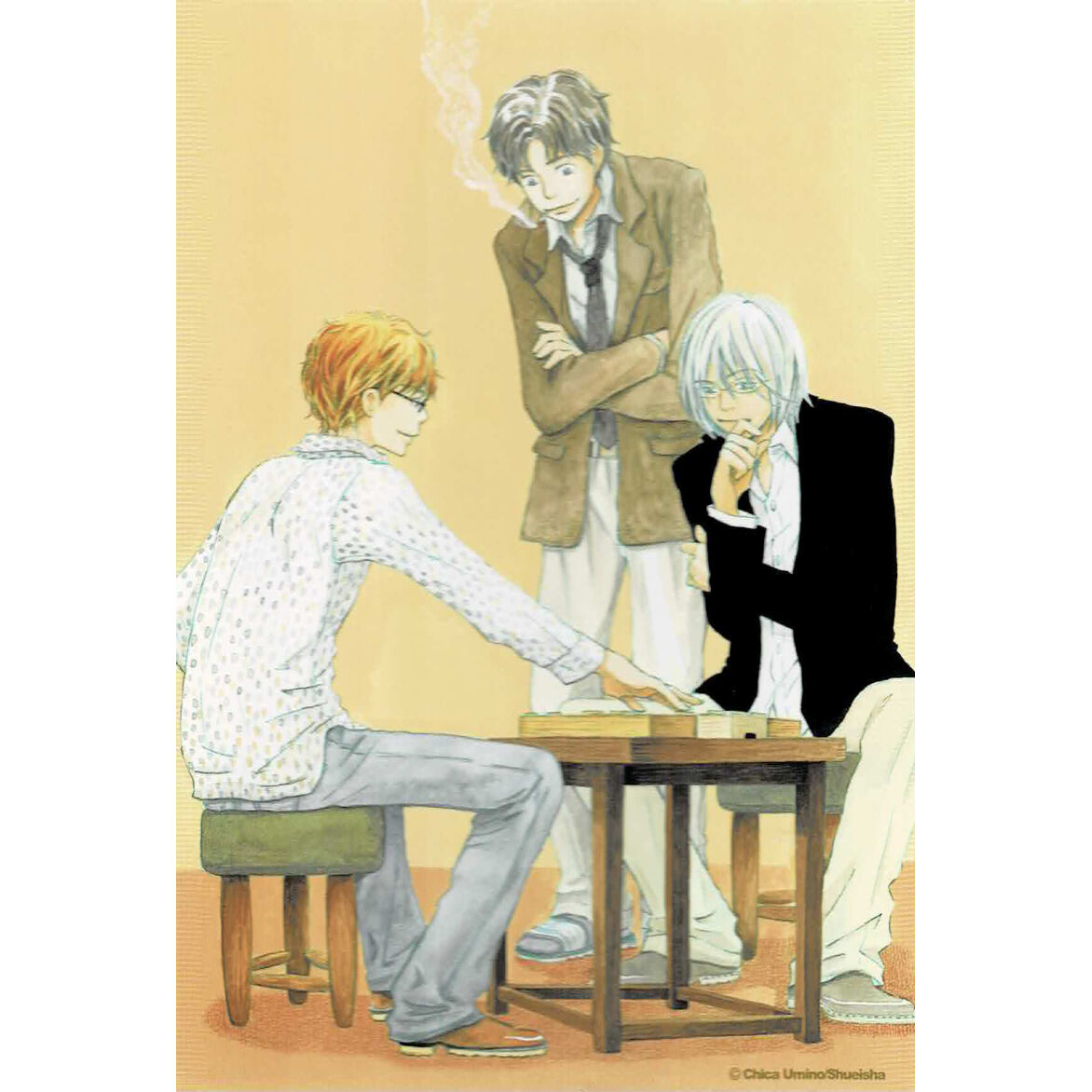 羽海野チカ『ハチミツとクローバー』 原画展 ポストカード 真山&花本