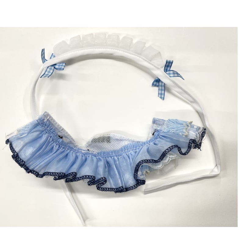 ぬいぐるみ用品 服 ヘッドドレス付ワンピース ブルー | K-BOOKS 池袋