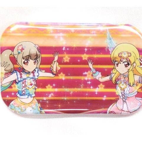アイカツスターズ！ S4 スクエア缶バッジ ヴィレッジヴァンガード アイカツ らき＆いちご ヴィレッジヴァンガード ステージ