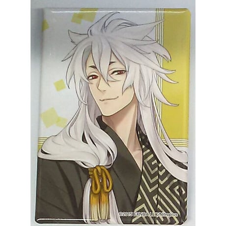 刀剣乱舞　鶴丸国永　絵巻スクエア缶バッジコレクション　外袋付き　未使用 刀剣乱舞 鶴丸国永 絵巻 スクエア缶バッジ コレクション 外袋付き 未