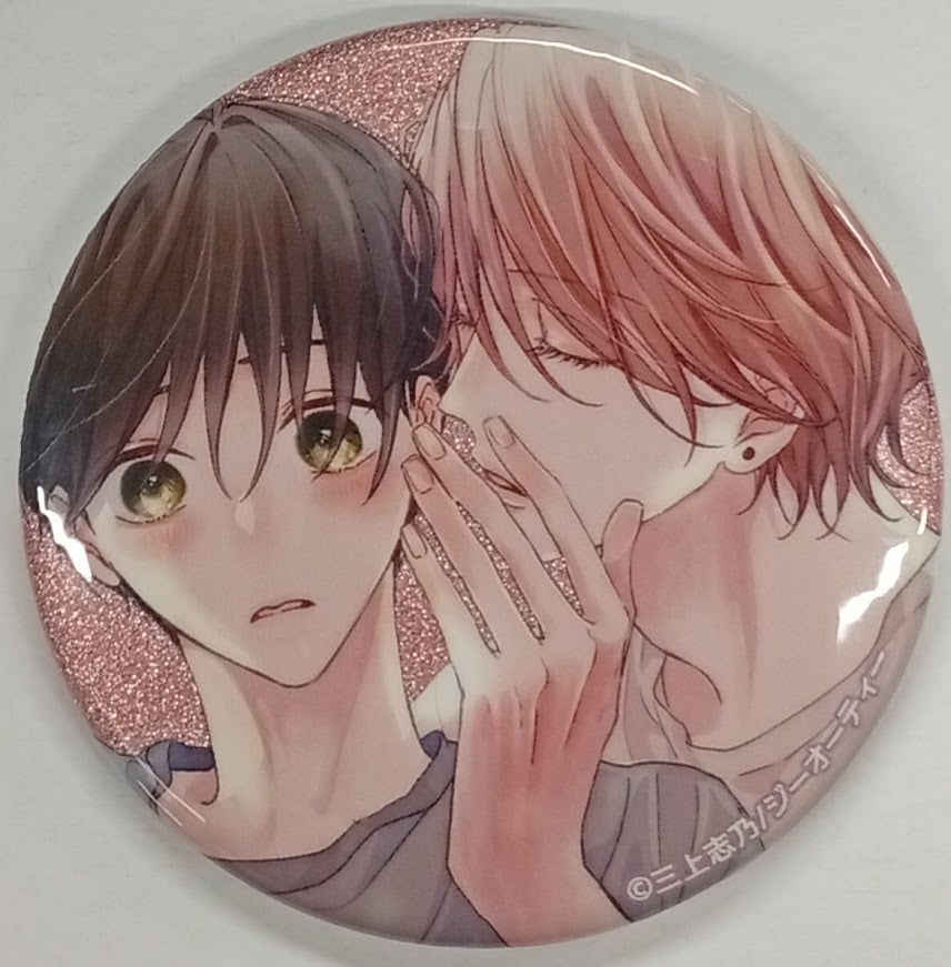 ピットスポルム 三上志乃先生 缶バッジ グッズ 三上志乃 先生 ピットスポルム グリッター缶バッジ