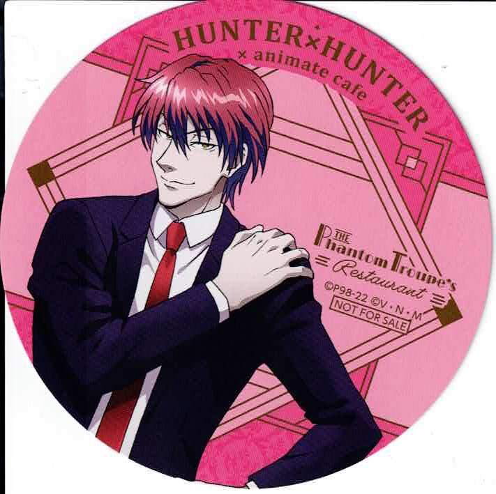 HUNTER×HUNTER トレーディング メニュー注文特典 コースター ヒソカ