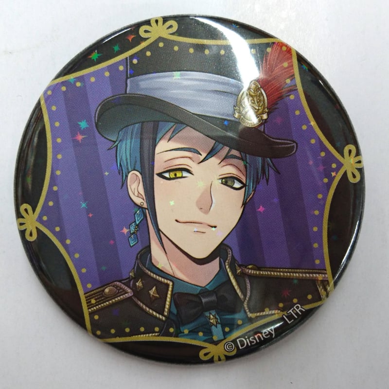 ツイステ　カフェ　フロイド　オーマイカフェ　プレイフル　缶バッジ　ホログラム ツイステ フロイド ツイステカフェ 缶バッジ＜プレイフルランド