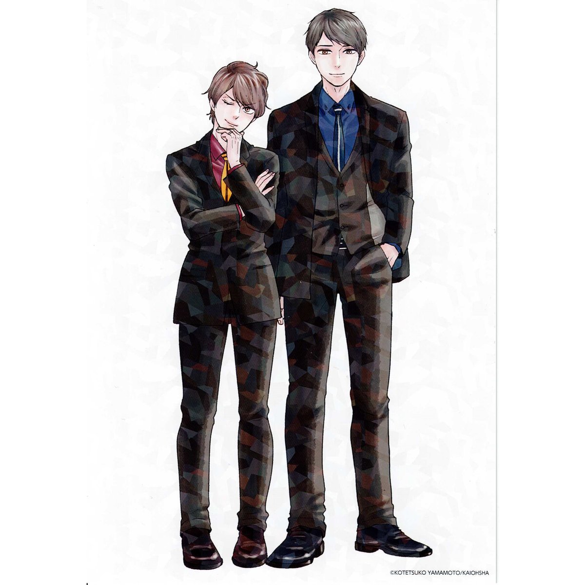 山本小鉄子『 ほんと野獣』 マンガチャ A5 イラストカード 単品【BL