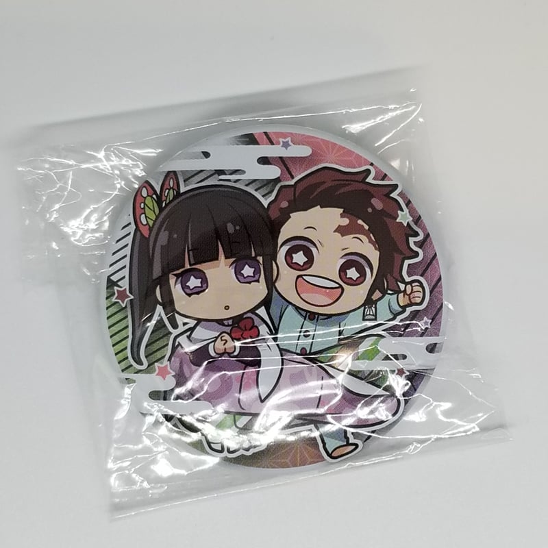 鬼滅の刃 竈門炭治郎＆栗花落カナヲ キャラばんちょうこう缶バッジ 肆