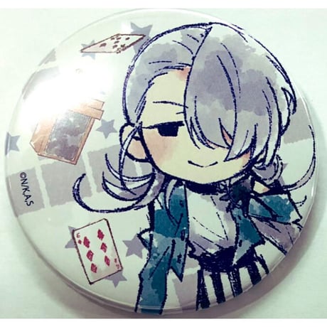 【美少年探偵団】咲口長広　グラフアート　缶バッジ（デフォルメ）