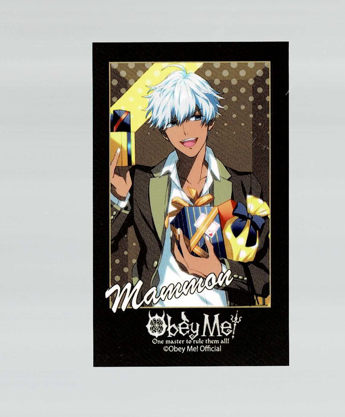 おべいみー　マモン　チェキ8枚　アクリルカード　ホロ缶バッジ Obey Me！ マモン カード | K-BOOKS 池袋 2次元グッズ通販