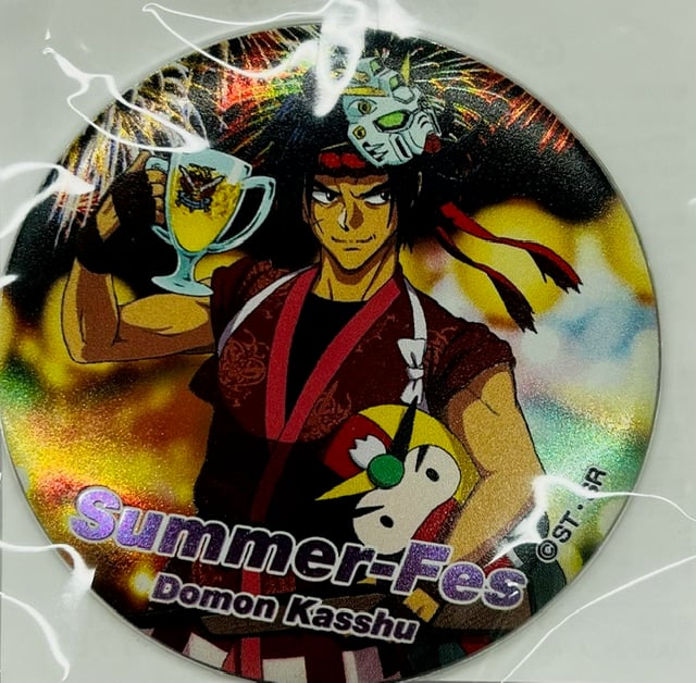 ガンダムカフェ　ガンダムSEED 夏祭り ハート型マグネットバッジ イザーク 機動武闘伝Gガンダム ドモン ガンダムカフェセレクト マグネットバッジ