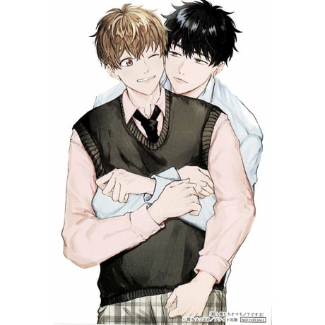 腰オラつばめ『続！俺たちナマモノ？です (1)』 書泉・芳林堂書店　イラストカード【BLグッズ】