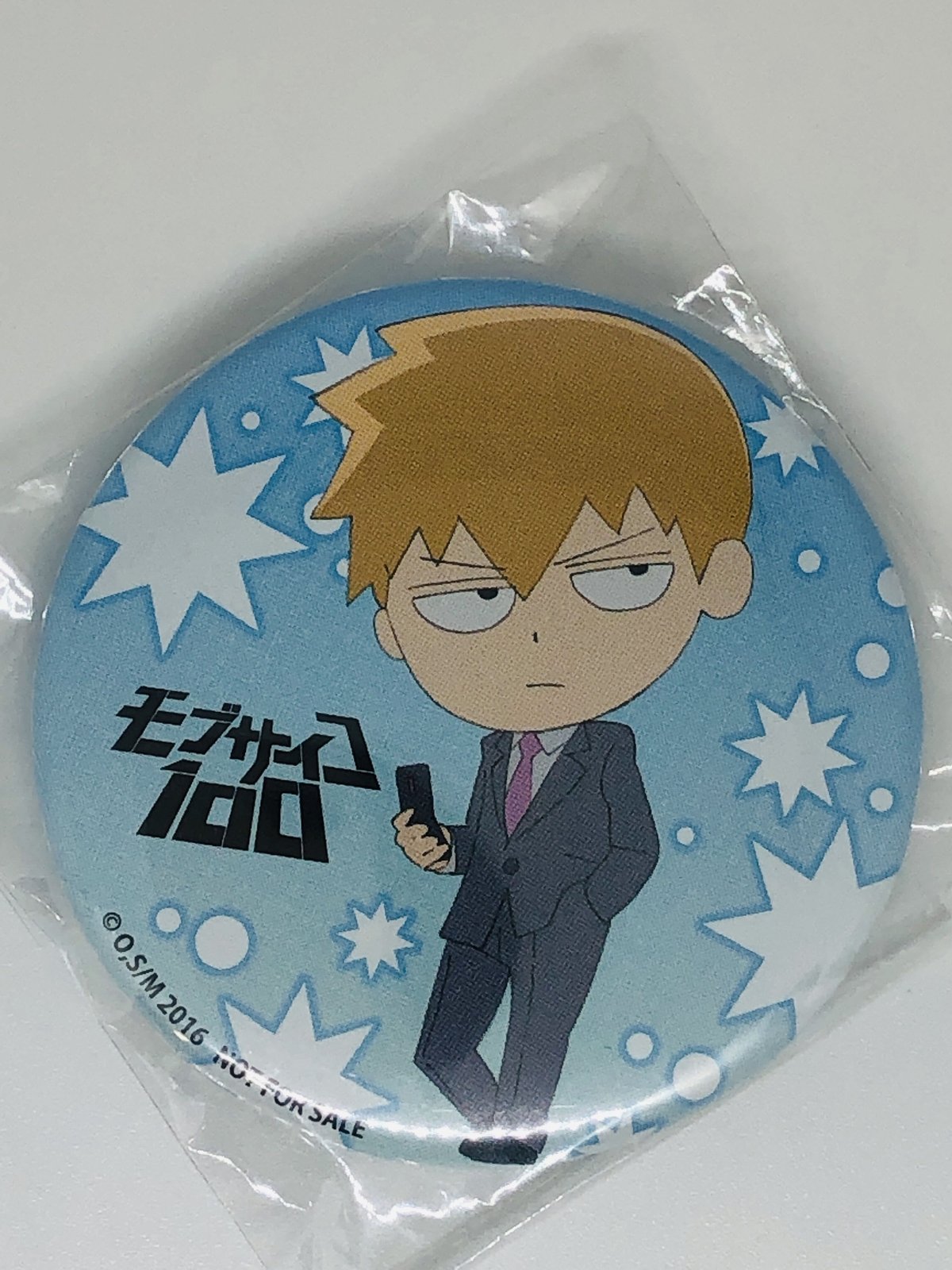 霊幻新隆 缶バッジ モブサイコ100 予約商品10月下旬発送】モブサイコ100 III アート缶バッジ＿霊幻 新隆/惑星