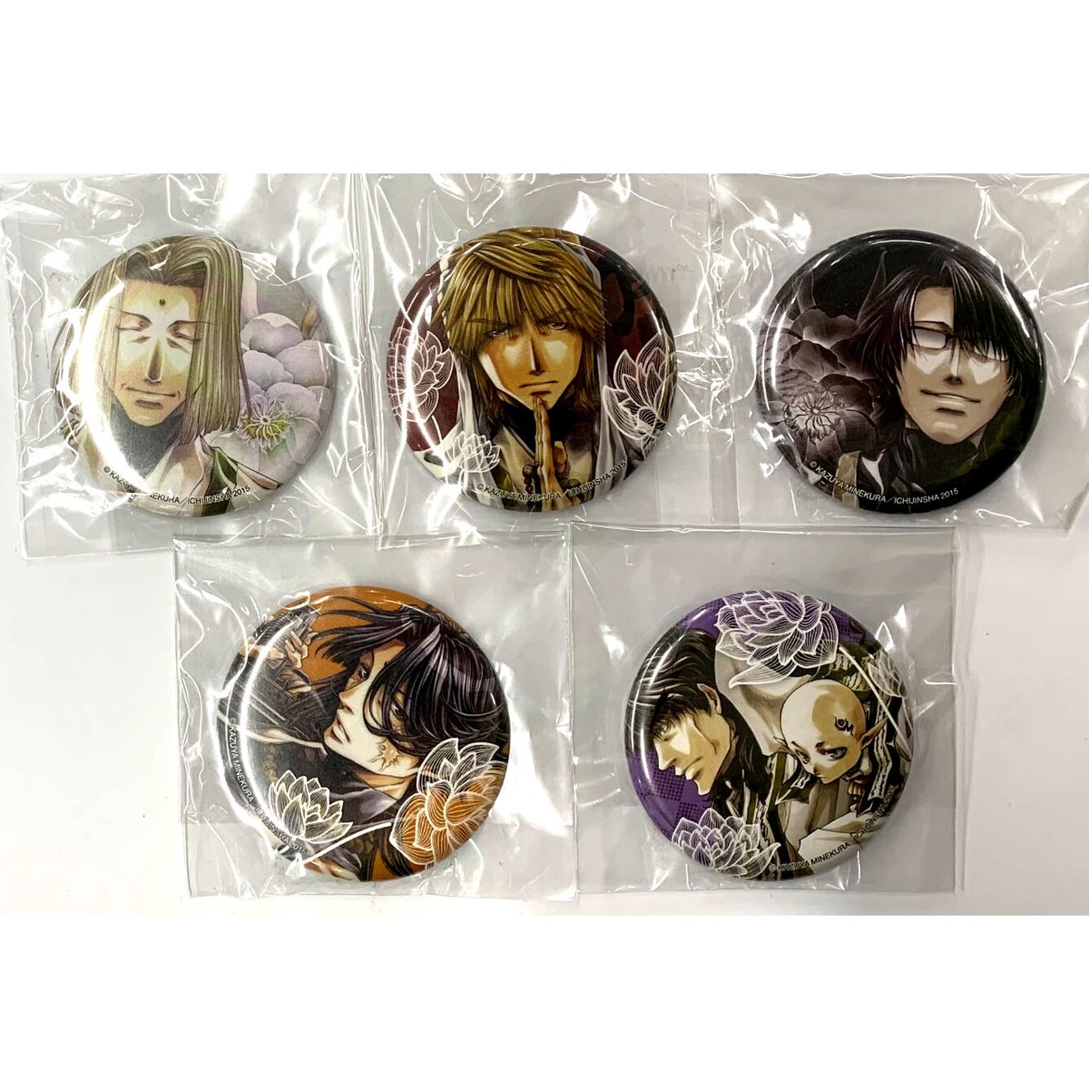 峰倉かずや 『 最遊記RELOAD BLAST 』 缶バッジ 三蔵法師 5個セット