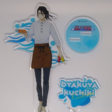 白哉 ラメアクリルバッジ BLEACH 朽木白哉 バースデー缶バッジ 名場面ジオラマフィギュア 2024年