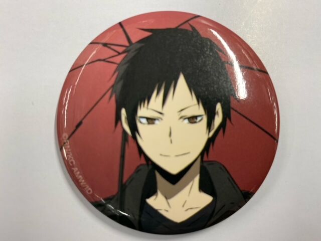 臨也　ハート缶バッジ　デュラララ ♡新品未開封 デュラララ!!×2 折原臨也 ハート型缶バッジ - メルカリ