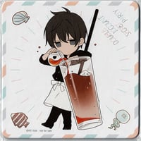 刀剣乱舞 鶴丸国永 スクエア缶バッジコレクション 跪坐 | K