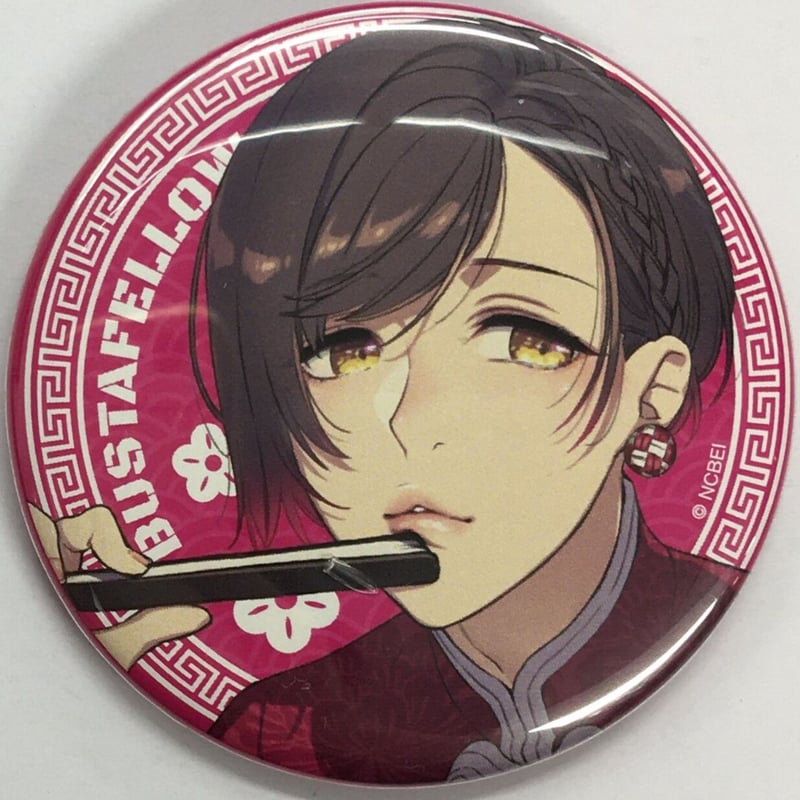 BUSTAFELLOWS　プリンセスカフェ　バスタフェ　缶バッジ　ヘルベチカ BUSTAFELLOWS ヘルベチカ 缶バッジ