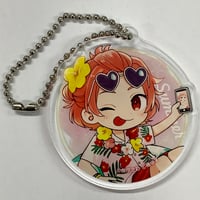 缶爪さわ 　椿ゆず　『みなと商事コインランドリー』 カラオケの鉄人　アクリルキーホルダー【BLグッズ】