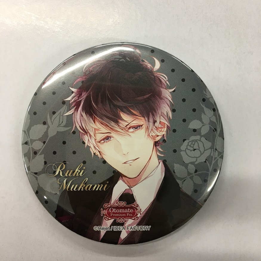 イタミ有・裏サビ有・ヘコミ有】DIABOLIK LOVERS 無神ルキ 缶バッジ