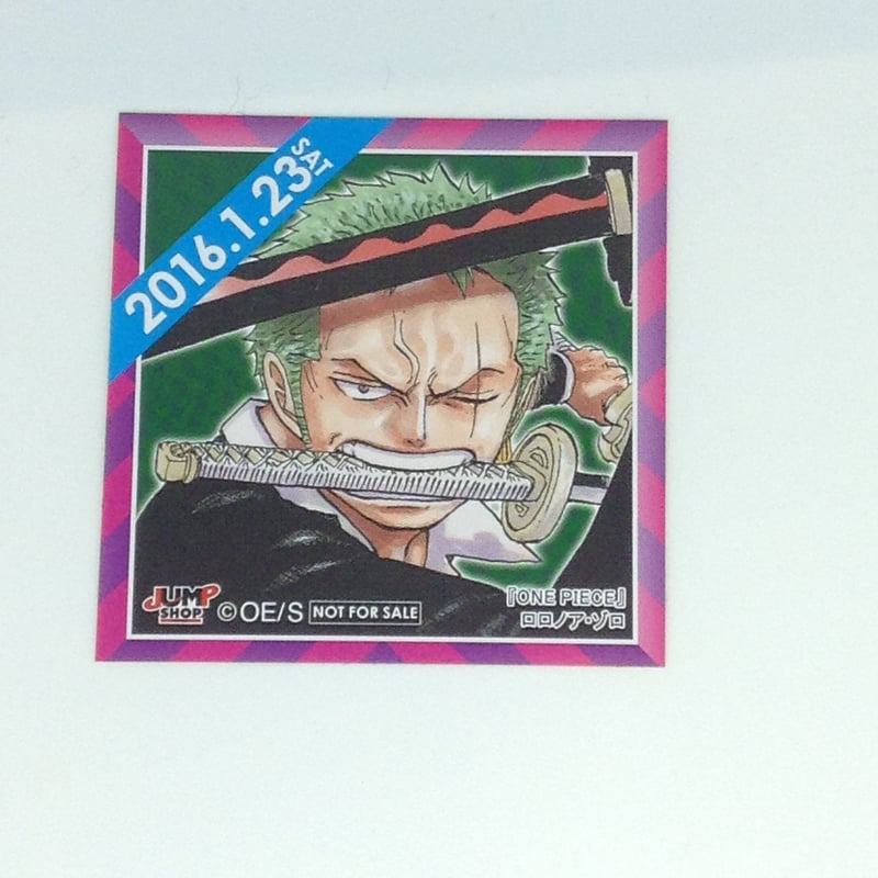 麦わらストア　365日ステッカー　ゾロ　２種セット ONEPIECE ワンピース ゾロ 365日ステッカー