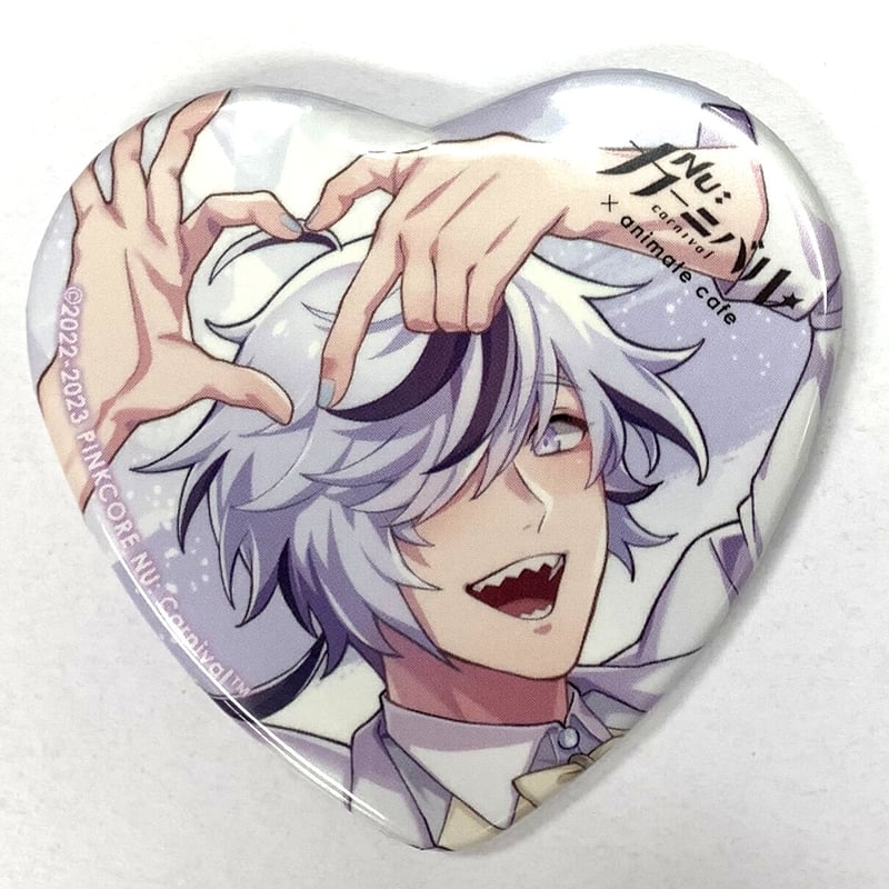 NUカーニバル ぬカニ アニメイトカフェ ハート缶バッジ【ブレイド】