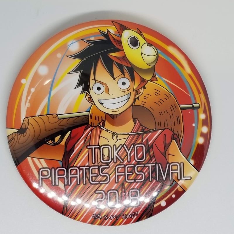 ワンピース モンキー・D・ルフィ 缶バッジ 2018 東京タワー 夏祭り 東京ワンピースタワー】新グッズ情報！夏ビジュアルグッズが登場