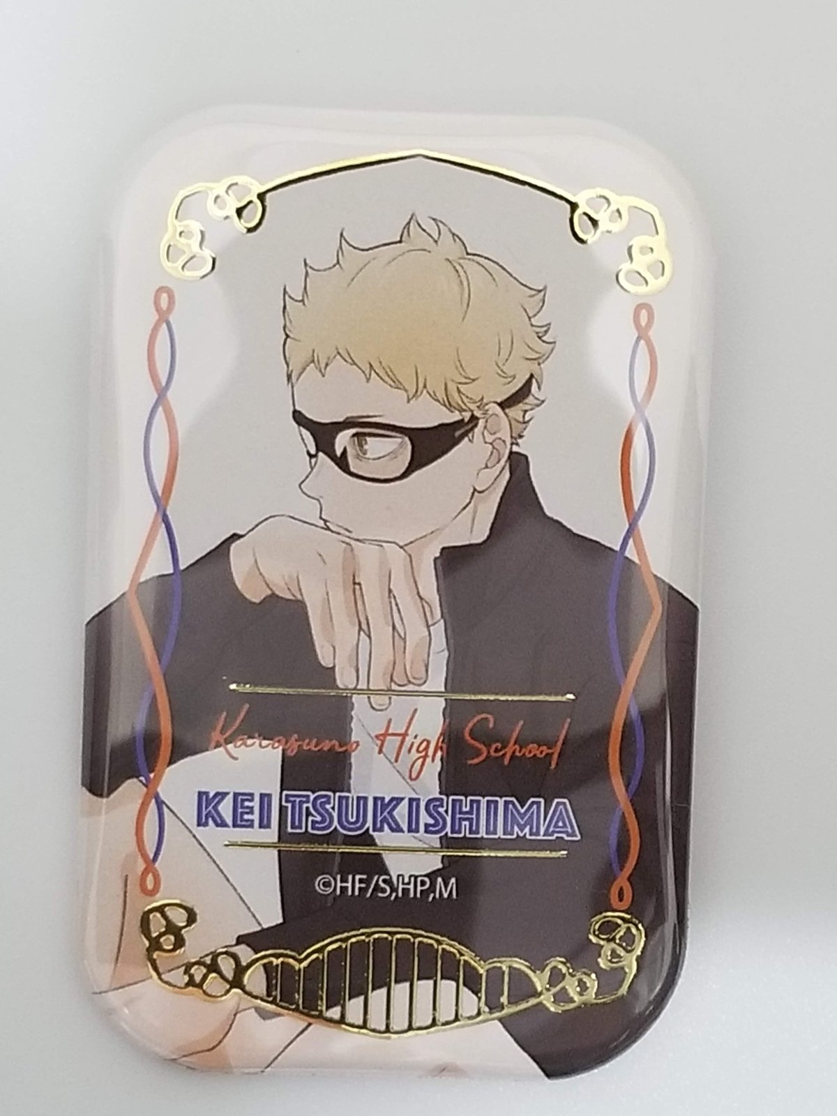 ハイキュー!! 月島 蛍 スクエア缶バッジ ＜セブンネット限定＞ | K